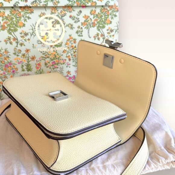 AUTH BRAND NEW Tory Burch Small Eleanor Pebbled Convertible Shoulder Bag $648 - Picture 12 of 17